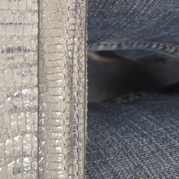 Michael Kors Shimmering Silver Shoulder Bag - Picture 9 of 10